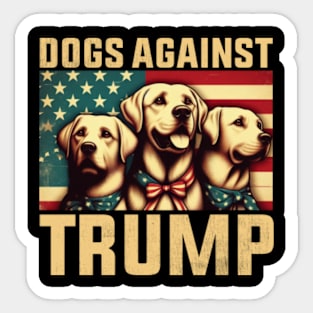 Dogs Against Trump, Funny Dog Sticker